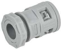 Муфта вводная ELASTA для гофр. труб MVN16 IP40 серая IEK          