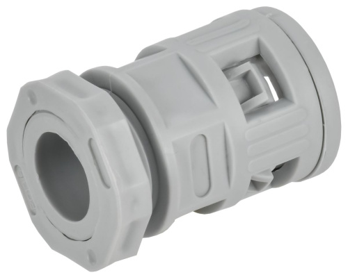Муфта вводная ELASTA для гофр. труб MVN16 IP40 серая IEK                                        