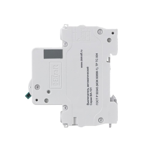 Автоматический выключатель 1п 63А С ВА-101 DEKraft                                         фото 4                    