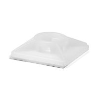 Монтажная база двойная самоклеящаяся, белая, 27х27 (упак 100шт)          