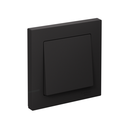 Выключатель с/у AtlasDesign 1кл карбон, в сборе IP20 10А (упак-5шт) SchE                                        