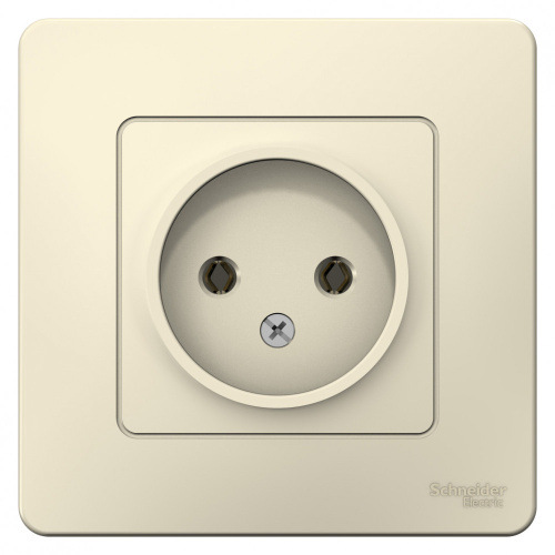 Розетка с/у Бланка 1м б/з молочный IP20 16А (упак-10 шт) SchE                                         фото 2                    