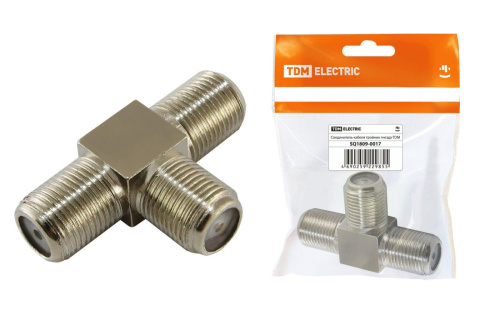 Соединитель кабеля тройник гнезда, инд. упаковка ТДМ                                        