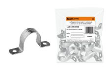 Скоба металлическая 2-х лапковая с внутр. d 21-22 мм (100шт) ТДМ (Замена на код 120312 КВТ)          