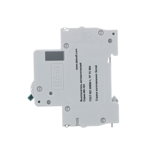 Автоматический выключатель 1п 16А С ВА-103 DEKraft                                         фото 3                    