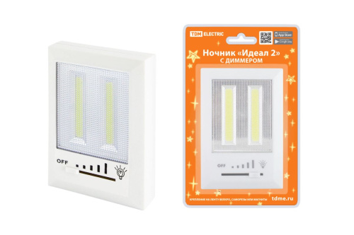 Ночник "Идеал 2", 3Вт, 4хААА, диммер, магнит, ТДМ                                        