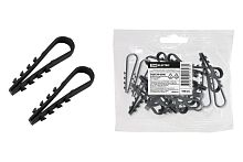 Дюбель-хомут ДХК-25 для круглого кабеля 19-25мм нейлон черный (100шт) ТДМ          