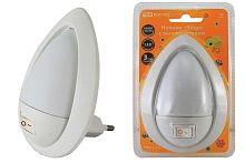 Ночник "Яйцо" с выключателем, белый, 0,5Вт, 220 В ТДМ          