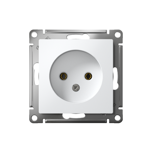 Розетка с/у AtlasDesign 1м б/з с з/ш белый IP20 механизм 16А (упак-20шт) SchE                                         фото 2                    