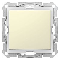 Выключатель с/у Sedna 1кл бежевый, механизм IP44 10А (упак-10шт) SchE          