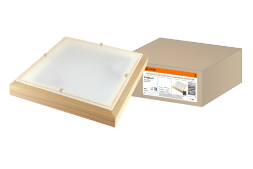 Светильник НПБ 02-3х40-111 УХЛ4 "Киото-2" сосна 3х40 Вт IP20 (435х435х75) ТДМ                                        