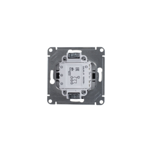 Выключатель с/у GLOSSA 3кл антрацит, механизм IP20 10А (упак-20шт) SchE                                         фото 4                    