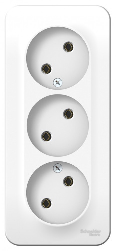 Розетка о/у Бланка 3м б/з белый IP20 16А изол.пл. (упак-6 шт) SchE                                         фото 2                    