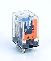 Промежуточное реле 2 конт. с LED инд. и TEST функ. 5А 24В DC ПР-102          