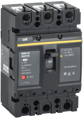 Выкл. авт. ВА88-35 3Р 160А 35кА MASTER IEK                                        