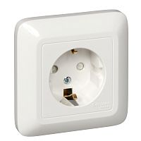 Розетка о/у Прима 1м с/з с з/ш белый IP20 16А опт.упак (упак-111шт) SchE          