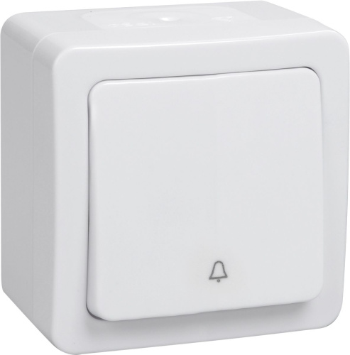 Выключатель о/у ГЕРМЕС PLUS 1кл белый IP54 10А ИЭК                                        