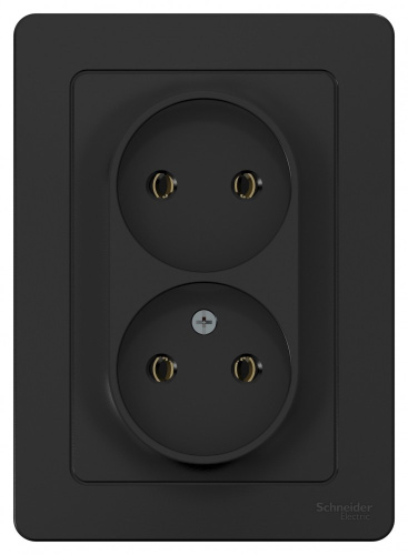 Розетка с/у Бланка 2м б/з антрацит IP20 16А (упак-6 шт) SchE                                         фото 2                    