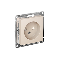 Розетка с/у AtlasDesign 1м б/з с з/ш бежевый IP20 механизм 16А (упак-20шт) SchE          