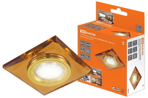 Светильник встраиваемый СВ 03-02 MR16 50Вт G5.3 коричневый/золото ТДМ                                        