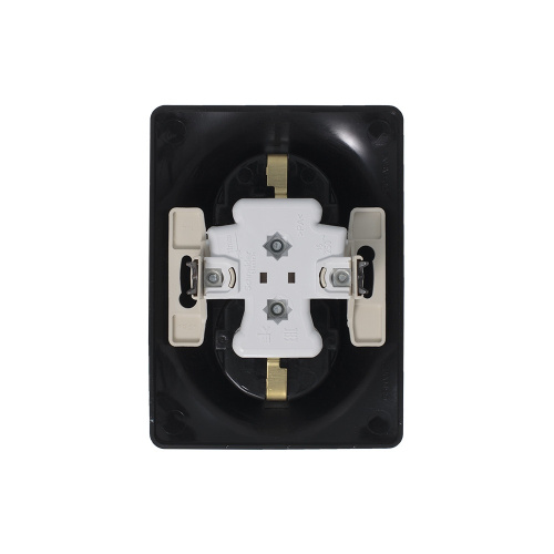 Розетка с/у GLOSSA 2м с/з антрацит  IP20 в с сборе 16А (упак-10шт) SchE                                         фото 3                    