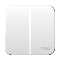 Выключатель о/у Бланка 2кл белый IP20 6А с изол. пл. (упак-15шт) SchE          