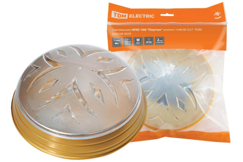 Светильник НПО 40Вт Е27 НПО 106 "Плутон" золото 1х40Вт ТДМ                                        