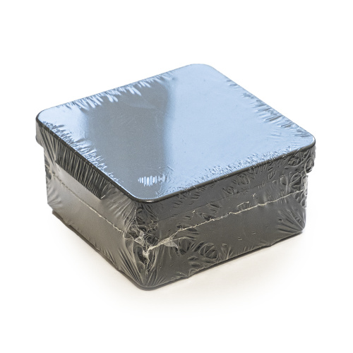 Коробка распределительная для прямого монтажа двухкомпонент HF черная 80х80х40 (132шт/кор) Промрукав                                         фото 3                    