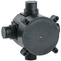 Коробка установочная d=70х72мм для монолит. стр. черная ИЭК          