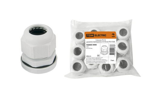 Сальник PG42 диаметр проводника 33-40мм IP54 ТДМ                                        