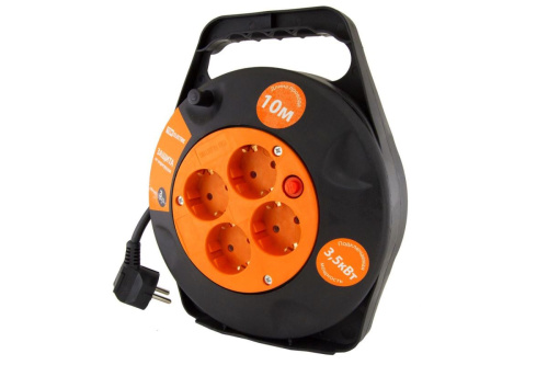 Удлинитель силовой в корпусе УКз16-004  (4 места/10м ПВС 3х1,5) ТДМ                                        