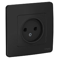 Розетка с/у Бланка 1м б/з антрацит IP20 16А (упак-10 шт) SchE          