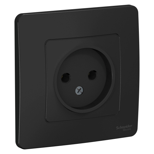 Розетка с/у Бланка 1м б/з антрацит IP20 16А (упак-10 шт) SchE                                        