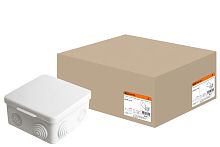 Коробка распаячная ОП 100х100х55мм, крышка, IP54, 8вх. ТДМ          