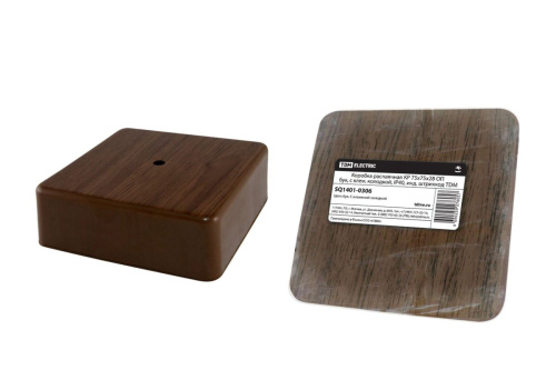 Коробка распаячная КР 75х75х28 ОП бук, с клем. колодкой, IP40, инд. штрихкод ТДМ                                        