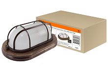 Светильник НПБ1402 венге овал с реш. 60Вт IP54 ТДМ          