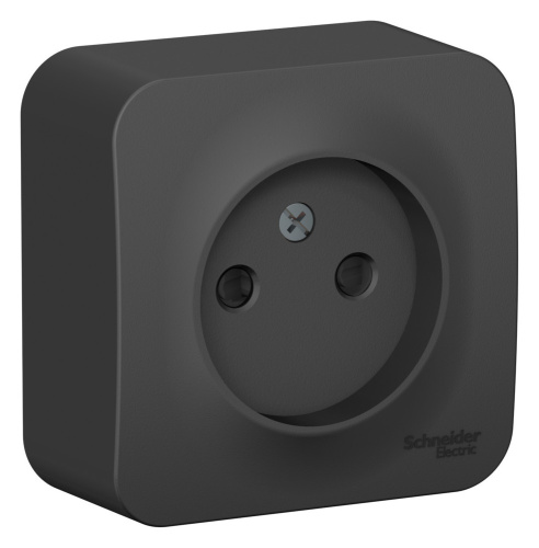 Розетка о/у Бланка 1м б/з с з/ш антрацит IP20 16А изол.пл. (упак-18 шт) SchE                                         фото 2                    