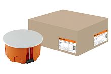 Коробка распаячная СП D80х40мм, крышка, пл. лапки, IP20, ТДМ          