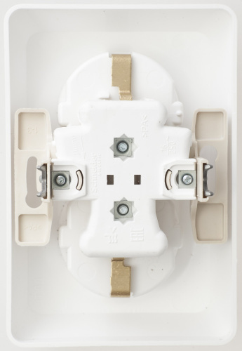 Розетка с/у Этюд 2м с/з белый IP20 16А (упак-10шт) SchE                                         фото 3                    