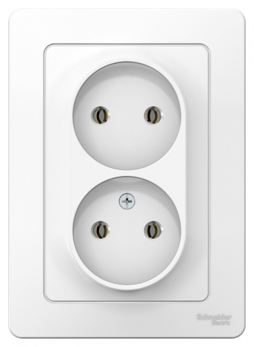 Розетка с/у Бланка 2м б/з белый IP20 16А (упак-6 шт) SchE                                         фото 2                    