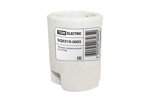 Патрон Е14 керамический (контакты медь, гильза медь) ТДМ                                        