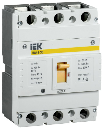 Авт. выкл. ВА44 35 3Р 250А 25кА IEK                                        