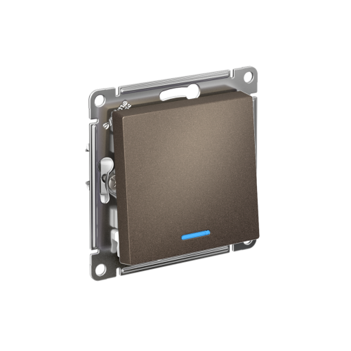 Переключатель с/у AtlasDesign 1кл. мокко, механизм IP20 10А с инд. на 2 направления (упак-10шт) SchE                                        