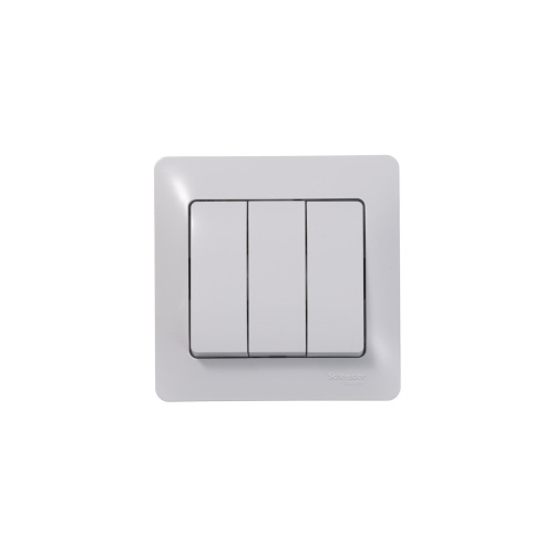 Выключатель с/у GLOSSA 3кл белый, механизм IP20 10А (упак-20шт) SchE                                         фото 5                    