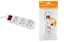 Удлинитель бытовой  У03В выключатель, 3 гнезда, 5м,с/з, ПВС 3х1мм2  16А/250В ТДМ заменаSQ1303-1422          