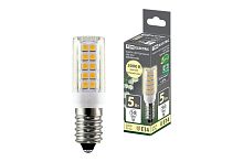 Лампа светодиодная 5Вт Е14  230В 3000К, SMD, 16x54 мм ТДМ          