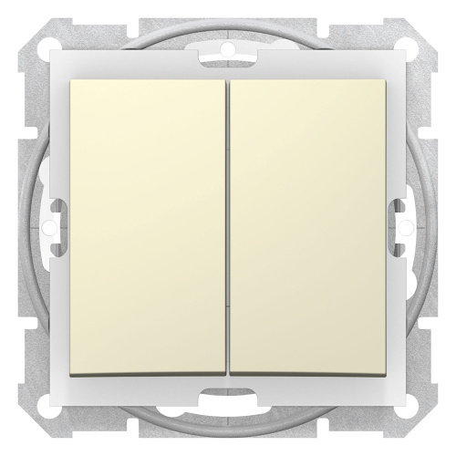 Выключатель с/у Sedna 2кл бежевый IP44 механизм 10А (упак-10шт) SchE                                        