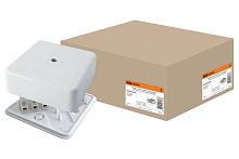 Коробка распаячная КР 75х75х28 ОП с клем. колодкой белая IP40 ТДМ          