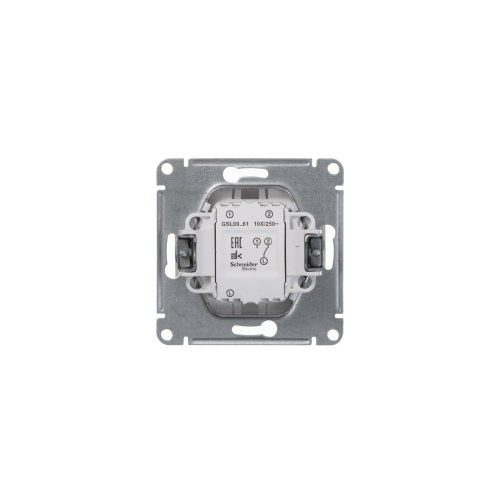 Переключатель с/у GLOSSA 1кл белый механизм IP20 10А на 2 направления (упак-20шт) SchE                                         фото 2                    