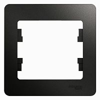 Рамка GLOSSA 1м антрацит (упак-45шт) SchE          